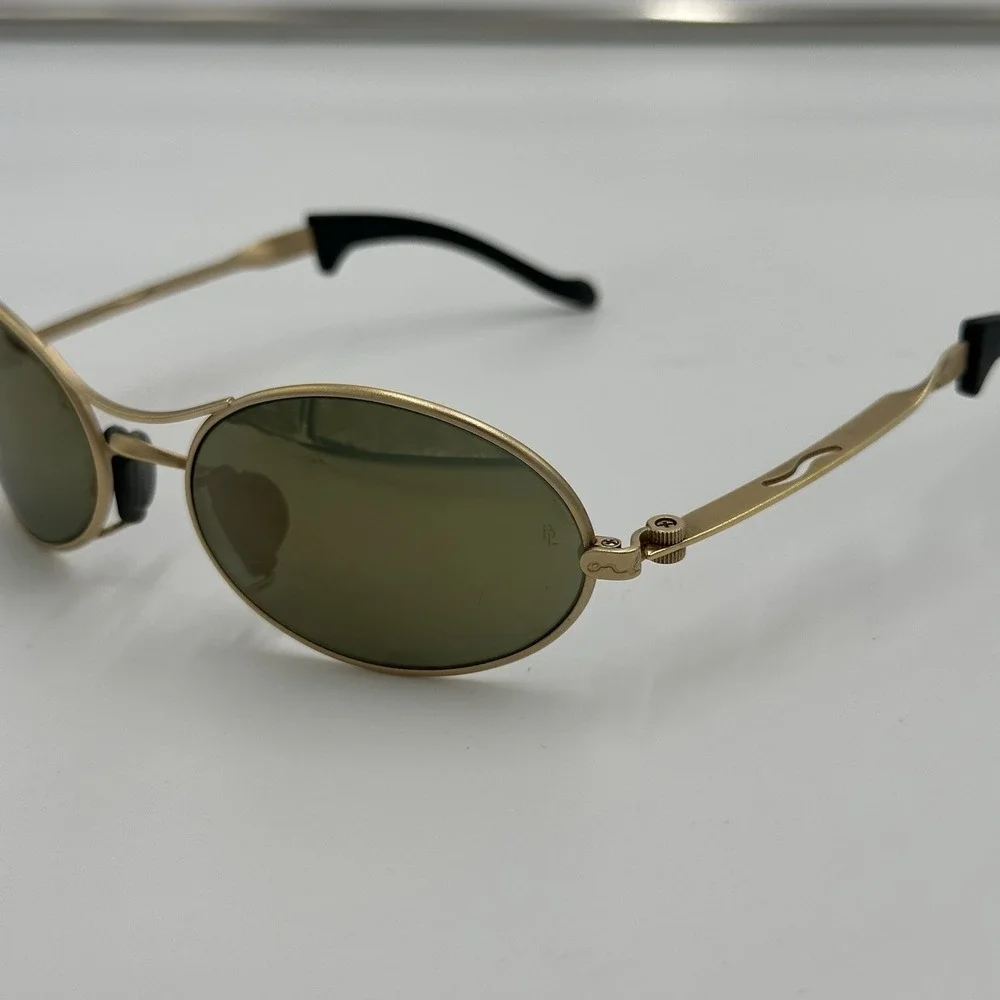 VTG B&L Ray-Ban W2177 Orbs Oval Sunglasses Mens Arista Matte Gold Made In USA 90